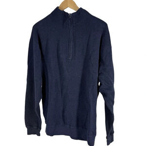 Woolrich waffle knit thermal  cotton 1/4 zip large